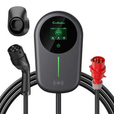 Coolladen EV-lader Smart APP med 32A Type 2 11kW hjemme-ladestasjon, veggboks 5/10m ladekabel med ladestasjonsholder App-kontroll CEE 3-fase plugg for alle elbiler og ladbare hybrider